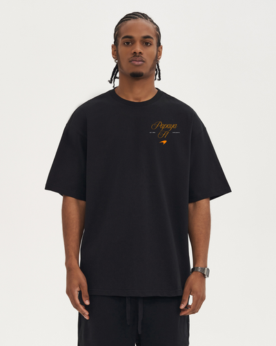 Mclaren Papaya – Black Tee