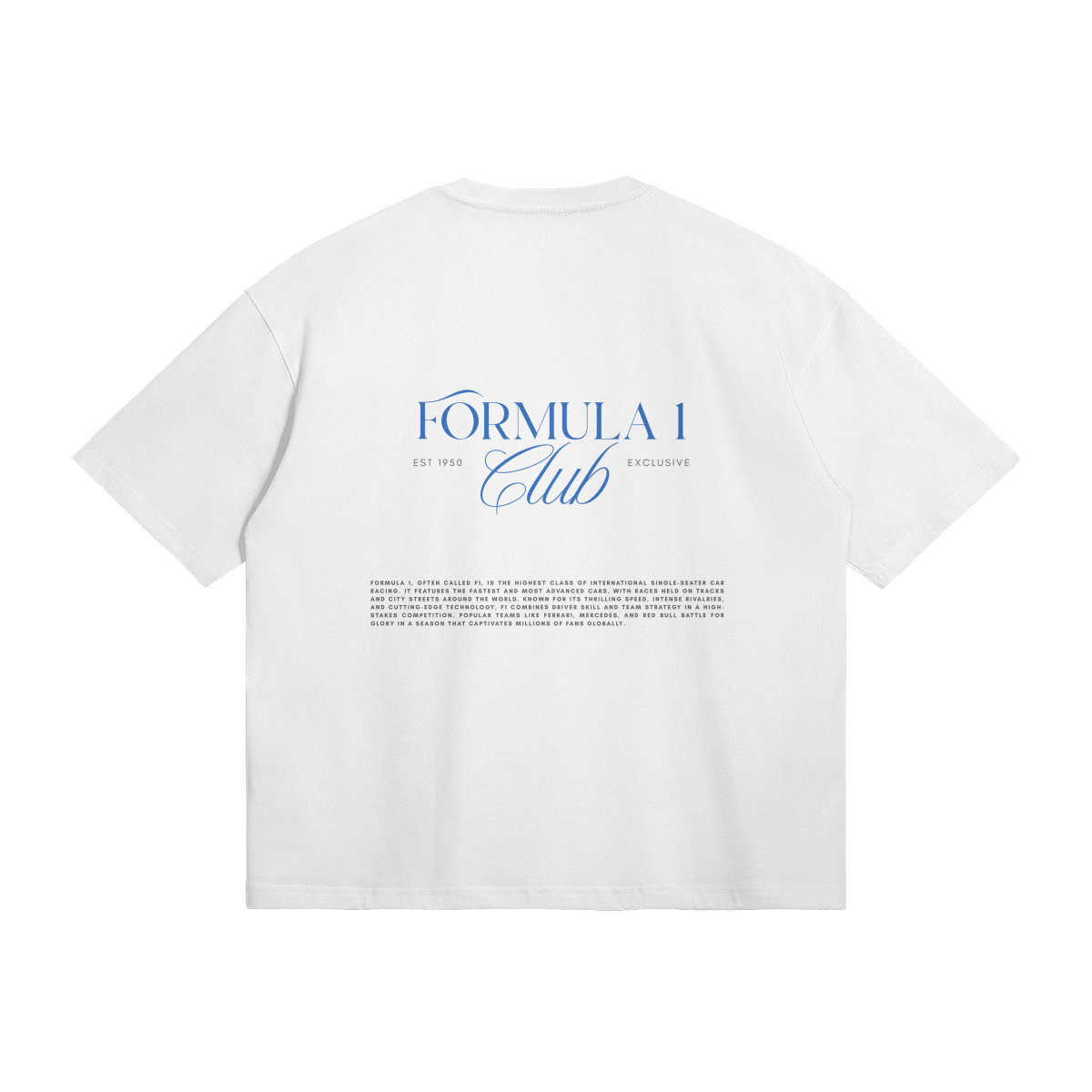 Formula 1 Club Navy - White Tee